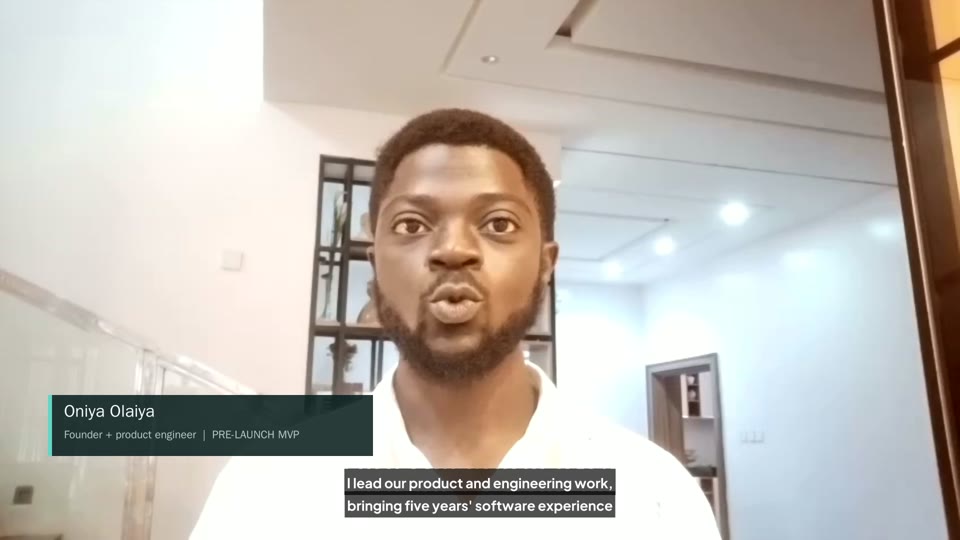 Oniya Olaiya introducing TagRides